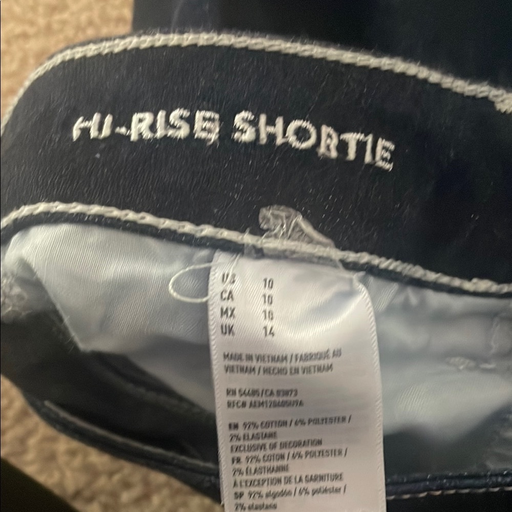 American Eagle Outfitters dark blue high rise shortie size 10 - Picture 3 of 3